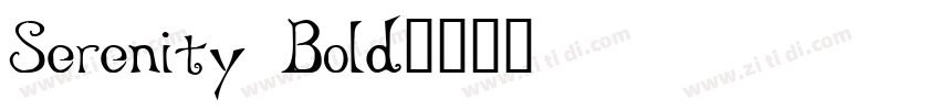 Serenity Bold字体转换